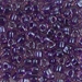 TR5-1835:  HALF PACK Miyuki 5/0 Triangle Dark Violet Lined Amethyst approx 125 grams - TR5-1835_1/2pk