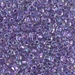 TR8-1138:  HALF PACK Miyuki 8/0 Triangle Sparkling Lilac Lined Crystal AB approx 125 grams - TR8-1138_1/2pk