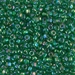 TR8-1154:  HALF PACK Miyuki 8/0 Triangle Green AB approx 125 grams - TR8-1154_1/2pk
