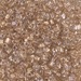 TR8-1522:  HALF PACK Miyuki 8/0 Triangle Sparkling Honey Beige Lined Crystal approx 125 grams - TR8-1522_1/2pk