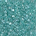 TR8-1528:  HALF PACK Miyuki 8/0 Triangle Sparkling Aqua Green Lined Crystal approx 125 grams - TR8-1528_1/2pk