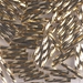 TW2012-193: HALF PACK Miyuki 2x12mm Twisted Bugle 24kt Gold Light Plated approx 25 grams - TW2012-193_1/2pk