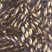 TW2712-1285:  HALF PACK Miyuki 2.7x12mm Twisted Bugle Bead Gold Antiqued Transparent Amethyst approx 125 grams - TW2712-1285_1/2pk