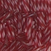 TW2712-1716:  HALF PACK Miyuki 2.7x12mm Twisted Bugle Bead Dyed Transparent Cranberry approx 125 grams - TW2712-1716_1/2pk