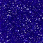 10C-TW-151:  Miyuki 10/0 Twisted Hex Cut Bead Transparent Cobalt 