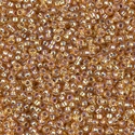 11-1004:  11/0 Silverlined Dark Gold AB Miyuki Seed Bead approx 250 grams 