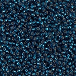 11-1425:  11/0 Dyed Silverlined Blue Zircon  Miyuki Seed Bead 