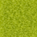 11-143F:  11/0 Matte Transparent Chartreuse Miyuki Seed Bead - 11-143F*
