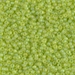 11-143FR:  11/0 Matte Transparent Chartreuse AB Miyuki Seed Bead - 11-143FR*