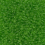 11-144:  11/0 Transparent Lime Miyuki Seed Bead 