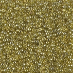 11-1889:  11/0 Transparent Golden Olive Luster  Miyuki Seed Bead 