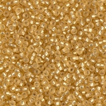 11-1902:  11/0 Semi-Frosted Silverlined Gold   Miyuki Seed Bead 