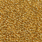 11-191:  11/0 24kt Gold Plated Miyuki Seed Bead 