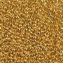 11-191:  11/0 24kt Gold Plated Miyuki Seed Bead 