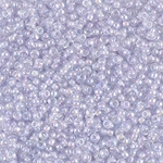 11-2211:  11/0 Pale Violet Lined Crystal AB Miyuki Seed Bead 