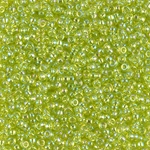 11-258:  11/0 Transparent Chartreuse AB  Miyuki Seed Bead 