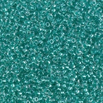 11-2605:  11/0 Sparkling Aqua Green Lined Crystal AB Miyuki Seed Bead 