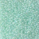 11-271:  11/0 Light Mint Green Lined Crystal AB Miyuki Seed Bead 