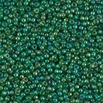 11-354:  11/0 Chartreuse Lined Green AB Miyuki Seed Bead 