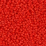 11-407:  11/0 Opaque Vermillion Red Miyuki Seed Bead 