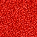 11-407:  11/0 Opaque Vermillion Red Miyuki Seed Bead 