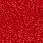 11-408:  11/0 Opaque Red Miyuki Seed Bead 