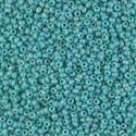 11-412FR:  11/0 Matte Opaque Turquoise Green AB  Miyuki Seed Bead approx 250 grams 