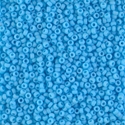11-413F:  11/0 Matte Opaque Turquoise Blue Miyuki Seed Bead 