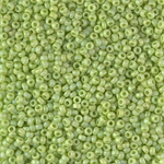 11-416FR:  11/0 Matte Opaque Chartreuse AB Miyuki Seed Bead 