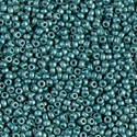 11-4217F:  11/0 Duracoat Galvanized Matte Dark Sea Foam Miyuki Seed Bead 