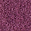 11-4247:  11/0 Duracoat Silverlined Dyed Peony Pink Miyuki Seed Bead 