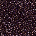 11-460:  11/0 Metallic Dark Raspberry Miyuki Seed Bead 