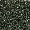 11-5107:  11/0 Duracoat Galvanized Black Moss Miyuki Seed Bead 