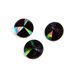 1122-SS47-004:  10.8mm (SS47) Crystal Rainbow Dark Foil Rivoli  |  1 pc 