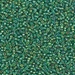 15-1016:  15/0 Silverlined Green AB Miyuki Seed Bead - 15-1016*