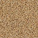 15-1052:  15/0 Galvanized Gold Miyuki Seed Bead 