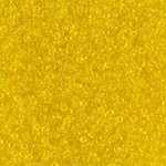 15-136:  15/0 Transparent Yellow  Miyuki Seed Bead 