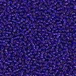 15-1427:  15/0 Dyed Silverlined Dark Violet  Miyuki Seed Bead 
