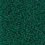 15-147:  15/0 Transparent Emerald Miyuki Seed Bead 