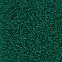 15-147:  15/0 Transparent Emerald Miyuki Seed Bead 