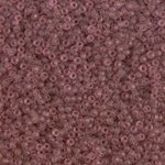 15-1606:  15/0 Dyed Semi-Frosted Transparent Rose Miyuki Seed Bead 