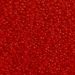 15-1609:  15/0 Dyed Semi-Frosted Transparent Red  Miyuki Seed Bead - 15-1609*