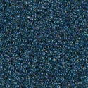 15-1826:  15/0 Midnight Blue Lined Topaz AB Miyuki Seed Bead 