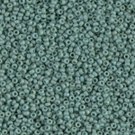 15-2028:  15/0 Matte Opaque Sea Foam Luster  Miyuki Seed Bead 