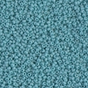15-2029:  15/0 Matte Opaque Turquoise Blue Luster Miyuki Seed Bead 