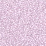 15-207:  15/0 Pink Lined Crystal Miyuki Seed Bead 