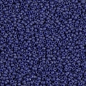 15-2075:  15/0 Matte Opaque Cobalt Luster  Miyuki Seed Bead 