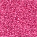 15-208:  15/0 Carnation Pink Lined Crystal Miyuki Seed Bead 