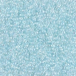 15-2212:  15/0 Transparent Pale Aqua AB  Miyuki Seed Bead 