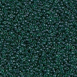 15-2241:  15/0 Lined Emerald Luster  Miyuki Seed Bead 
